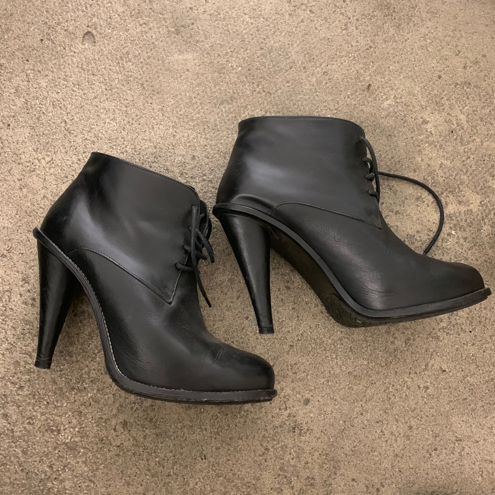 Opening Ceremony nice thick leather heeled booties